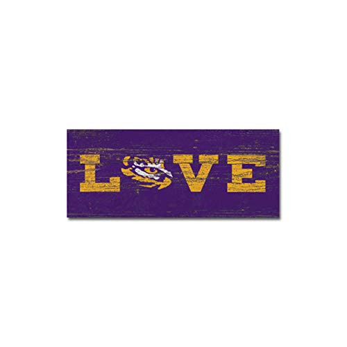 NCAA Legacy Lsu Tigers Mini Table Top Stick 25x6 One Size Wood