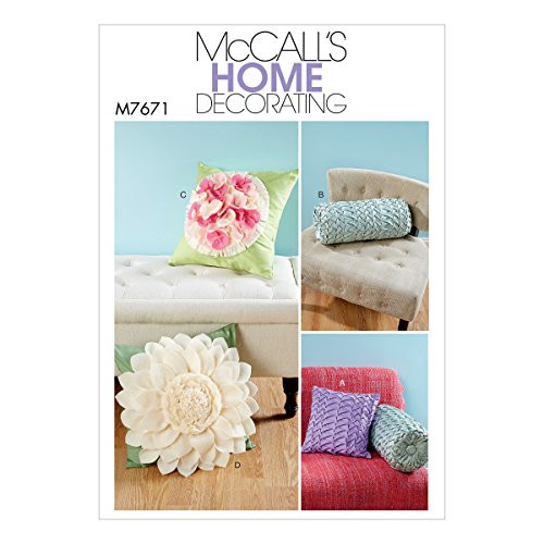McCall Patterns M7671OSZ Pillows Sewing Pattern
