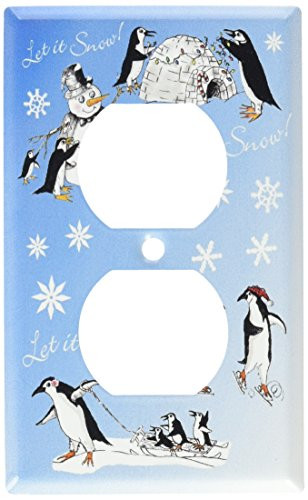 Art Plates - Christmas Penguins II Switch Plate - Outlet Cover