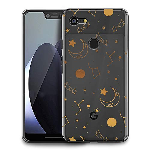 HELLO GIFTIFY HelloGiftify Golden Horoscope TPU Soft Gel Protective Case Compatible with Google Pixel 3XL