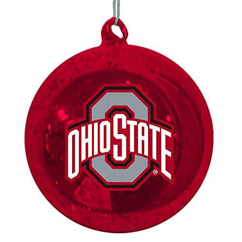 Team Sports America Ohio State Buckeyes Mercury Glass Ball Ornament