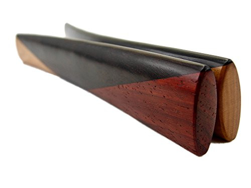 Pea Patch Minstrel style Laminated Tri tone Boxwood Ebony Padauk Bones  Narrow