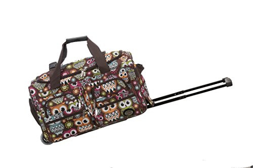 Rockland Rolling Duffel Bag Owl 22 Inch