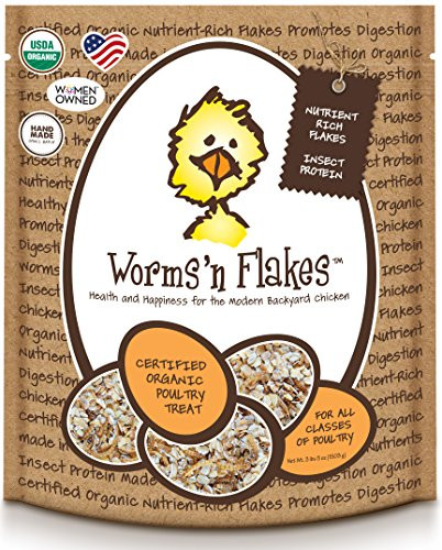 Treats For Chickens Certified Organic Worms N Flakes Treat 3 Pound 5 Oz