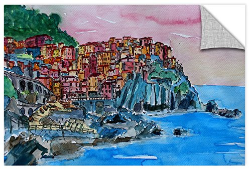 Marcus Martina Bleichner   Manarola Cinque Terre Dream   Removable Wall Art Mural 12X18