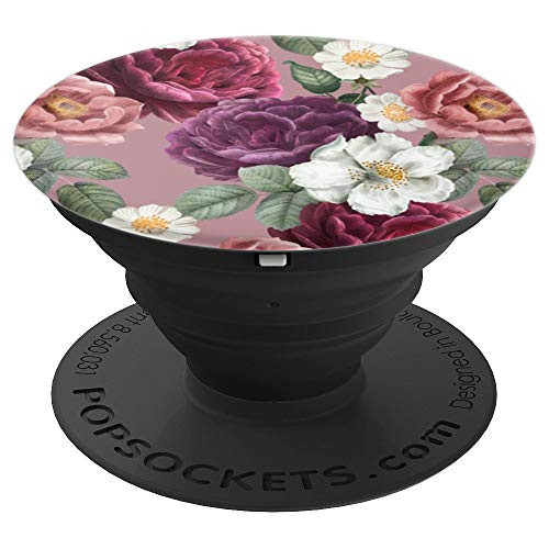 Pink and Purple Flower Vintage floral Cute background Gift PopSockets Grip and Stand for Phones and Tablets Pink and Purple Flower Vintage floral Cute background Gift PopSockets Grip and Stand for Phones and Tablets