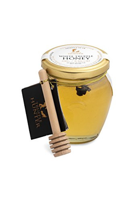 TruffleHunter Real White Spring Truffle Tuber Borchii Acacia Honey with Dipper 846 Oz Gourmet Food Condiments Infused Cooking Marinade Vegetarian Kosher Non Dairy Gluten Nut Free TruffleHunter Real White Spring Truffle Tuber Borchii Acacia Honey with Dipper 846 Oz Gourmet Food Condiments Infused Cooking Marinade Vegetarian Kosher Non Dairy Gluten Nut Free