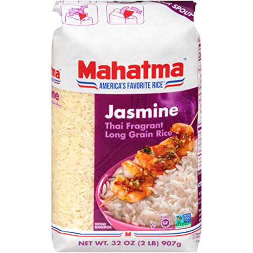 Mahatma Authentic Aromatic Thai Jasmine White Rice Gluten Free Non GMO Vegan 2 lb Mahatma Authentic Aromatic Thai Jasmine White Rice Gluten Free Non GMO Vegan 2 lb