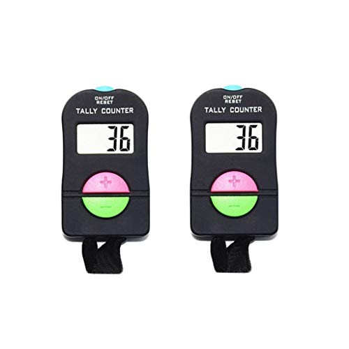 SENLINDALU Pack of 2 Pieces Digital Hand Tally Counter Small Golf Sports Counter Electronic Add Subtract Manual Clicker