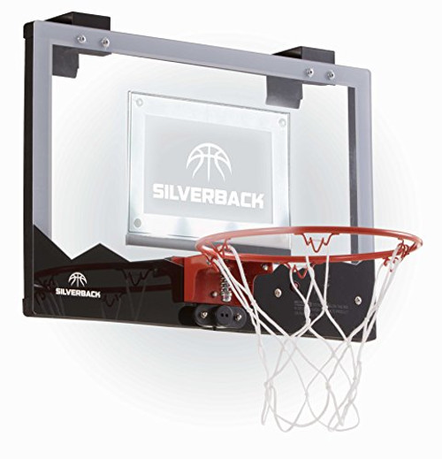 Silverback LED Light Up Over the Door Mini Basketball Hoop   18    Includes Mini Basketball and Air Pump