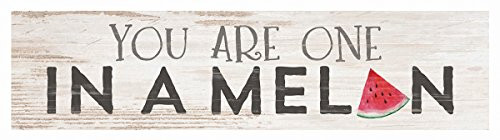 P Graham Dunn You are One in a Melon Whitewash 6 x 1.5 Inch Pine Wood Mini Tabletop Sign P Graham Dunn You are One in a Melon Whitewash 6 x 1.5 Inch Pine Wood Mini Tabletop Sign