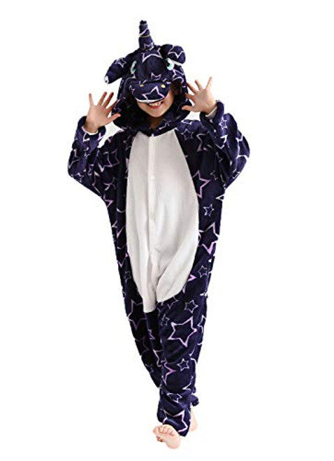 Kids Unicorn Onesie Halloween Pajamas Animal Cosplay Costume Birthday Gift 10 12T