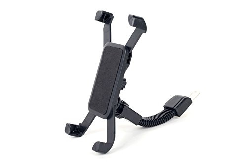 Universal Premium Bike Phone Mount for Motorcycle Bike Handlebars Adjustable Fits up 5 inch to 7 inch iPhone X 8 8 Plus 7 7 Plus iPhone 6s   6s Plus Galaxy S7 S6 S5 iPadmini  Black