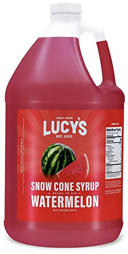 Lucy s Family Owned   Shaved Ice Snow Cone Syrup Watermelon   1 Gallon  128oz