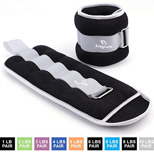 Fragraim Ankle Weights for Women Men and Kids Strength Training Wrist Leg Arm Weight Set with Adjustable Strap for Jogging Gymnastics Aerobics Physical Therapy Grey 10 lbs Pair Fragraim Ankle Weights for Women Men and Kids Strength Training Wrist Leg Arm Weight Set with Adjustable Strap for Jogging Gymnastics Aerobics Physical Therapy Grey 10 lbs Pair