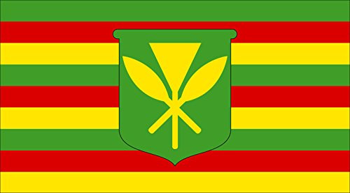 American Vinyl Kanaka MAOLI Flag Sticker  Island Pacific Native Hawaii