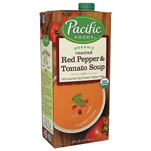 Pacific Organic Soup Roasted Red Pepper   Tomato 32 Oz  Pack of 6
