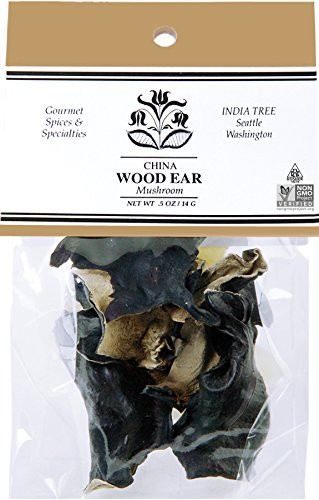 India Tree Wood Ear Mushrooms 5 oz  Pack of 6