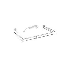 Graber Canopy Curtain Rod 28 to 48 Inch Adjustable Width White