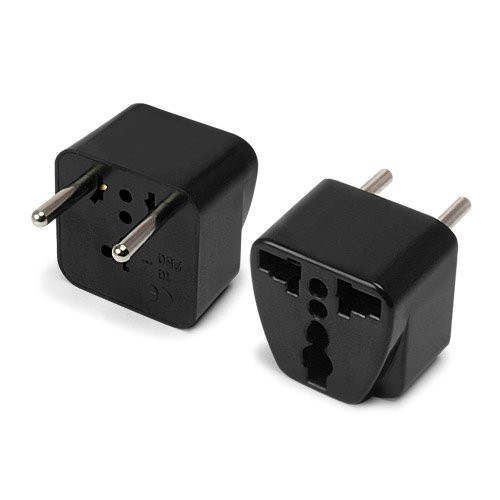 Plug Adapter BoxWave  Universal to European Outlet Plug Adapter  Universal to Type F Socket Converter for Smartphones and Tablets   Black