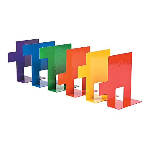 Fun Express Rainbow Bookends   6 Pieces   Educational and Learning Activities for Kids