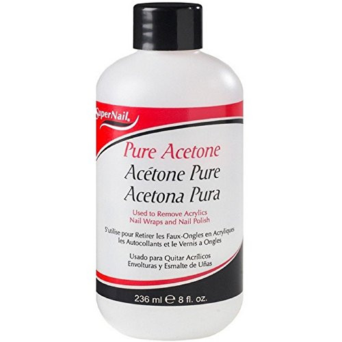 Super Nail Pure Acetone Polish Remover 8 oz  Pack of 6