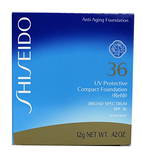 Shiseido UV Protective Compact Refill SPF 36 Foundation Broad Spectrum Dark Beige 042 Ounce