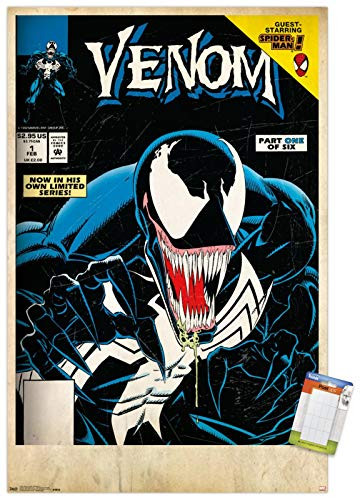Trends International Poster Mount Marvel Comics   Venom   Lethal Protector Cover  1 22375  x 34  Premium Poster   Mount Bundle
