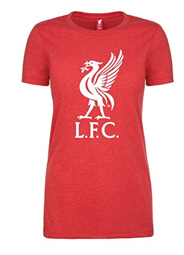 Liverpool FC Womens Red T Shirt with Liverbird  Red XL