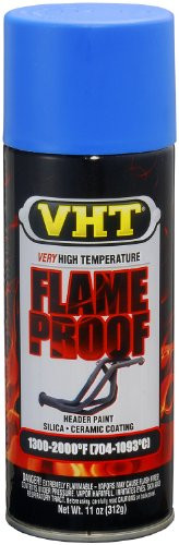 VHT SP110 FlameProof Coating Flat Blue Paint Can   11 oz
