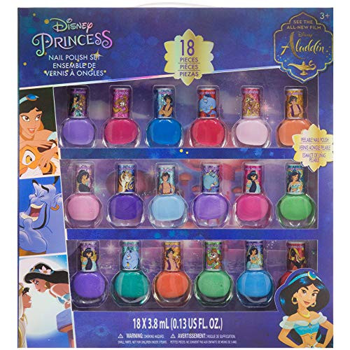 Townley Girl Disney Princess Jasmine Non Toxic Peel Off Nail Polish Set for Girls Glittery and Opaque Colors Ages 3 18 Pack Townley Girl Disney Princess Jasmine Non Toxic Peel Off Nail Polish Set for Girls Glittery and Opaque Colors Ages 3 18 Pack
