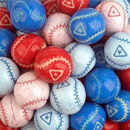 Baseball Bubble Gum Gumballs   22 Pound Bag