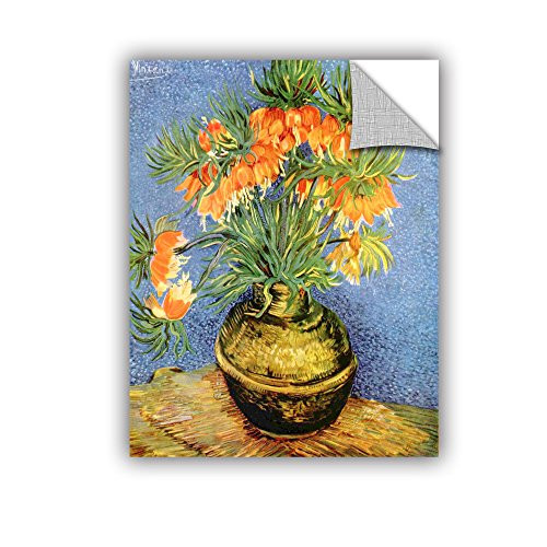 ArtWall Vincent Van Gogh s Fritillaries Appeals Removable Wall Graphic Artwork 36 by 48 Inch