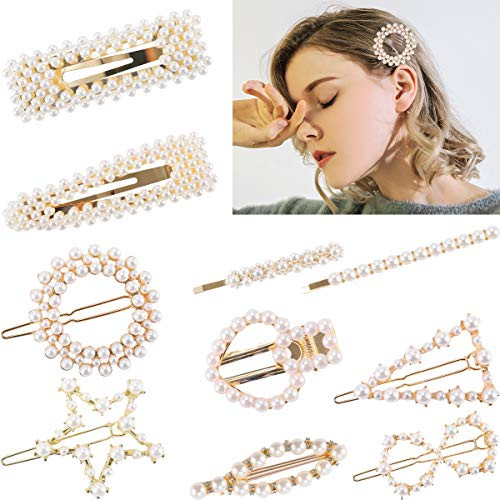 Madholly 10pcs Fashion Artificial Pearl Hair Clips Gold Flower Pearl Hair Pins Bobby Pins Hair Barrettes Decorative Bridal Snap Clips Hair Accessories for Women Girls Lady Wedding Party Daily Supply Madholly 10pcs Fashion Artificial Pearl Hair Clips Gold Flower Pearl Hair Pins Bobby Pins Hair Barrettes Decorative Bridal Snap Clips Hair Accessories for Women Girls Lady Wedding Party Daily Supply