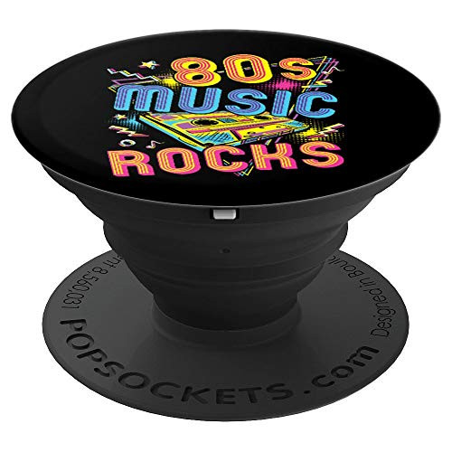 Vintage Retro Cassette Tape 80s Music Rocks PopSockets Grip and Stand for Phones and Tablets