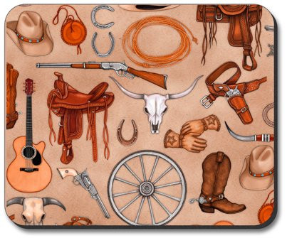 Western - Mouse Pad - By Art Plates