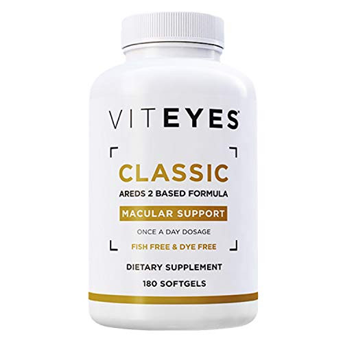Viteyes Classic AREDS 2 Macular Health Formula Softgels Eye Health Vitamin for Vision Protection 180 Capsules Classic Softgel