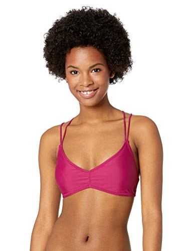 Volcom Women s Plus Size Junior s Simply Solid V Neck Bikini Top Paradise Purple 14W