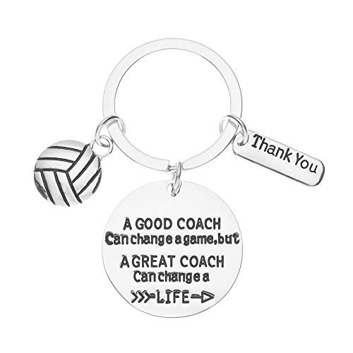 Volleyball Coach Keychain Coach Gifts A Good Coach Can Change A Game But A Great Coach Can Change A Life Charm Coach Key Chain