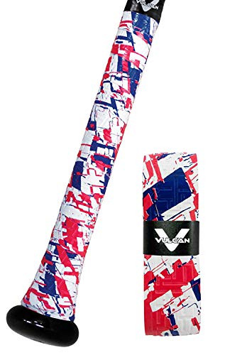 Vulcan Sporting Goods Co 100mm Bat Grip Retro Red White   True  V100 RWT