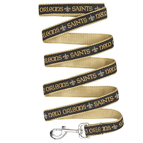 PREMIUM PET LEASHES   NFL NEW ORLEANS SAINTS Pet Leash SIZE  Medium Great For Cats   Dogs