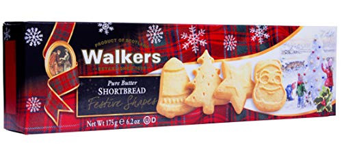 Walkers Shortbread Festive Shapes Shortbread Cookies 62 Ounce Box  Pack of 4