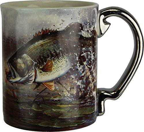 River's Edge Products 3D 15 oz. Mug - Bass Scene