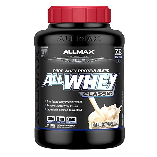 ALLMAX Nutrition AllWhey Classic 100  Whey Protein French Vanilla 5 lbs