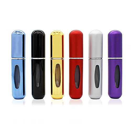 Perfume AtomizerGOLF 6Pcs 5ML Mini Refillable Empty Perfume Atomizer Bottle Refillable Perfume Spray Scent Pump Case Perfume Atomizer for Travel Outgoing
