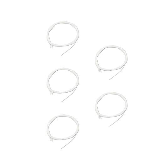 Geesatis Ukulele Accessory 5 PCS Nylon Ukulele Strings Replacement White Soprano Ukulele Strings