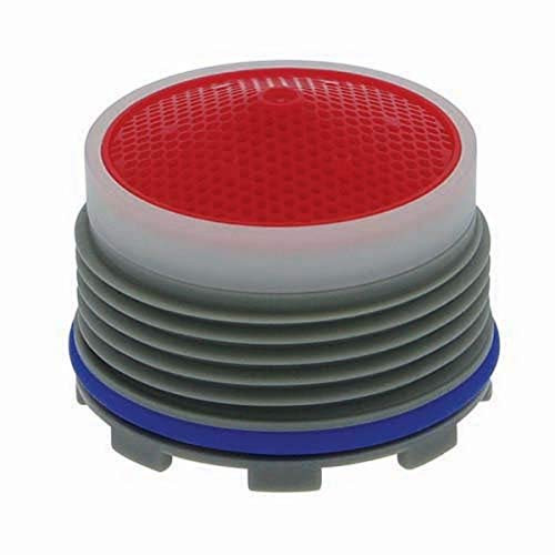 Neoperl 13 0980 5 Standard Flow Cache Perlator HC Aerator Tiny Junior Size 22 GPM Red Dome Honeycomb Screen Aerated Stream M185 x 1 Threads Plastic 0553  Height
