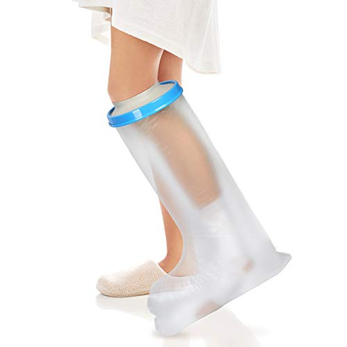 Adult Leg Cast Cover for Shower Bath Waterproof Cast Plaster Bandage Protector for Leg Foot Ankle Wound Injury Burns Broken and Surgery Recover