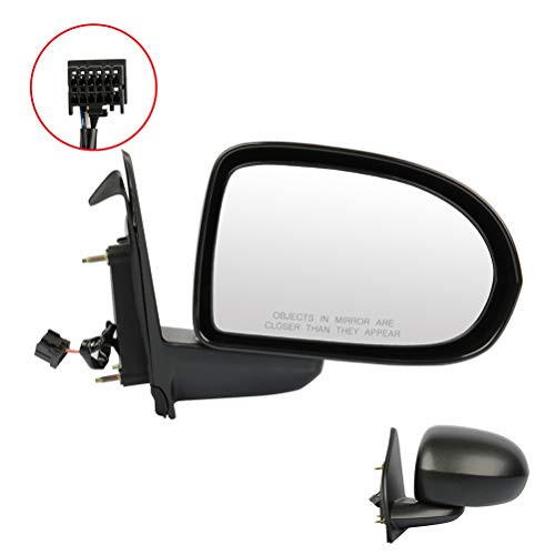 ECCPP Right Side Mirror Power Adjustment Manual Folding Compatible with 2007 2010 for Jeep Compass 5115042AGO Convex Side View Mirror Fits for Jeep Compass Power Control Manual Folding