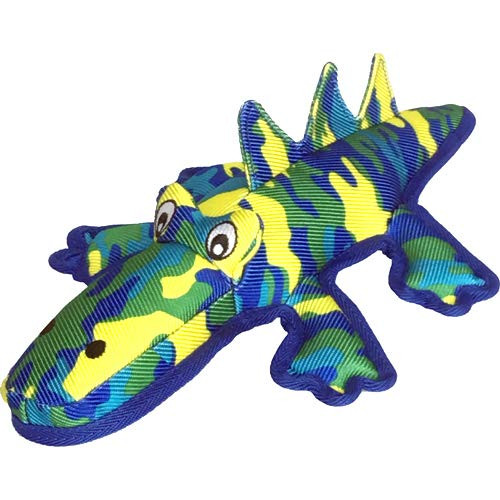 Petlou Durable Dog Chewy Toys Squeaky Toys in Multi Size Heavy Duty Oxford Fabric  14  SEAWARRIOR Crocodile